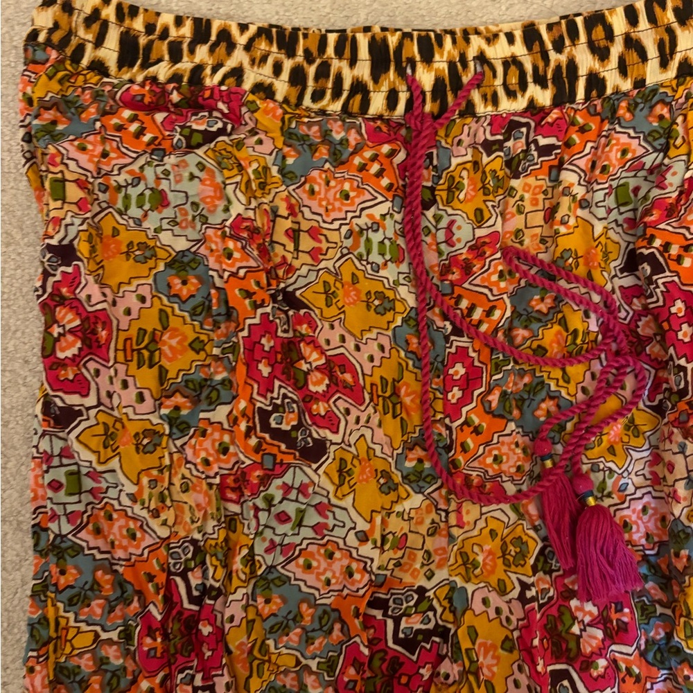 Anthropologie liane patterned lounge pants